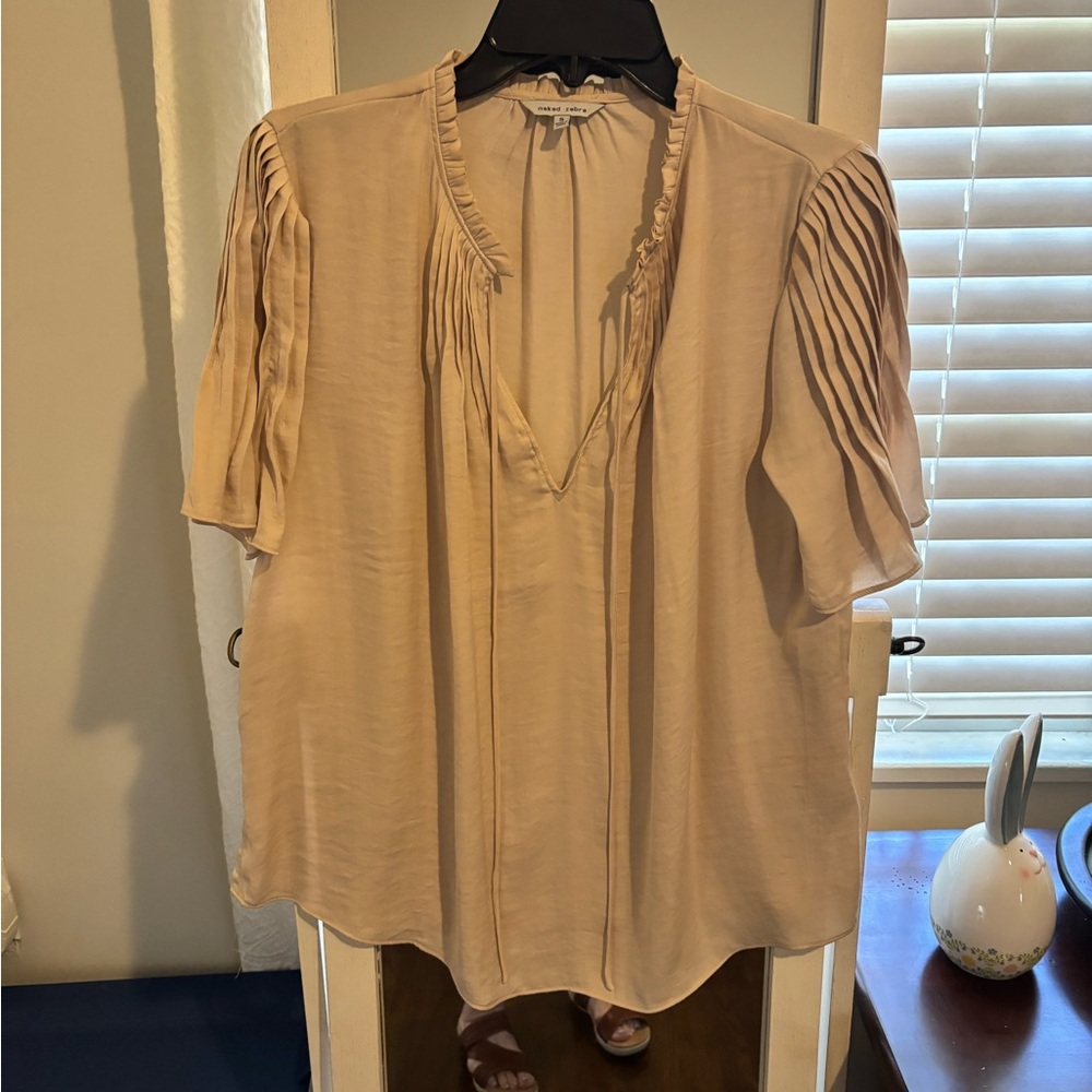 Naked Zebra Cream Blouse